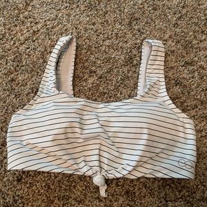 Striped swim top